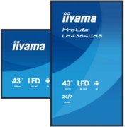Picture of iiyama LH4364UHS-B1AG Signage Display Digital signage flat panel 109.2 cm (43") LED Wi-Fi 500 cd/m² 4K Ultra HD Black Android 24/7