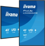 Picture of iiyama LH4364UHS-B1AG Signage Display Digital signage flat panel 109.2 cm (43") LED Wi-Fi 500 cd/m² 4K Ultra HD Black Android 24/7