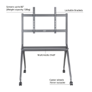 Picture of ACT Mobile TV/monitor floor stand, 50” to 86”, VESA