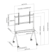 Picture of ACT Mobile TV/monitor floor stand, 50” to 86”, VESA