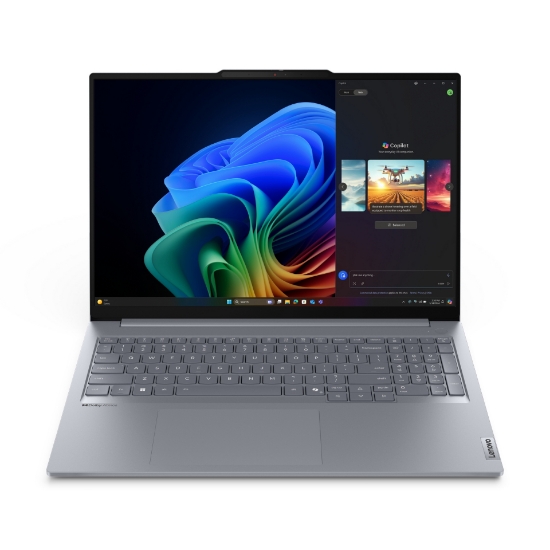Picture of Lenovo ThinkBook 16 G7 QOY Copilot+ PC Qualcomm Snapdragon X1P-42-100 Laptop 40.6 cm (16") WUXGA 32 GB LPDDR5x-SDRAM 1 TB SSD Wi-Fi 7 (802.11be) Windows 11 Pro Belgian Grey