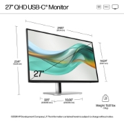 Picture of HP Series 5 Pro 27 inch QHD USB-C Monitor - 527pu