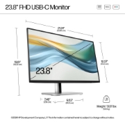 Picture of HP Series 5 Pro 23.8 inch FHD USB-C Monitor - 524pu
