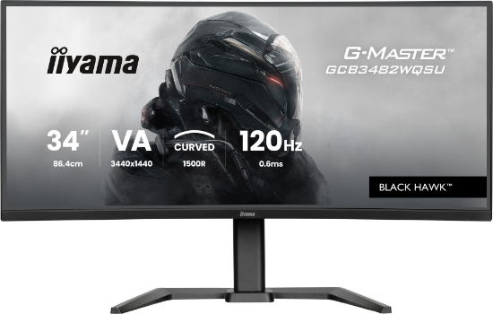 Picture of iiyama GCB3482WQSU-B1 computer monitor 86.4 cm (34") 1440 x 3440 pixels UltraWide Quad HD LED Black