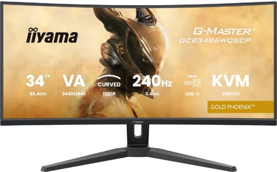 Picture of iiyama G-MASTER GCB3486WQSCP-B1 computer monitor 86.4 cm (34") 1440 x 3440 pixels 4K Ultra HD Black