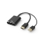Afbeeldingen van ACT AC7536 video kabel adapter 0,24 m HDMI + USB DisplayPort Zwart