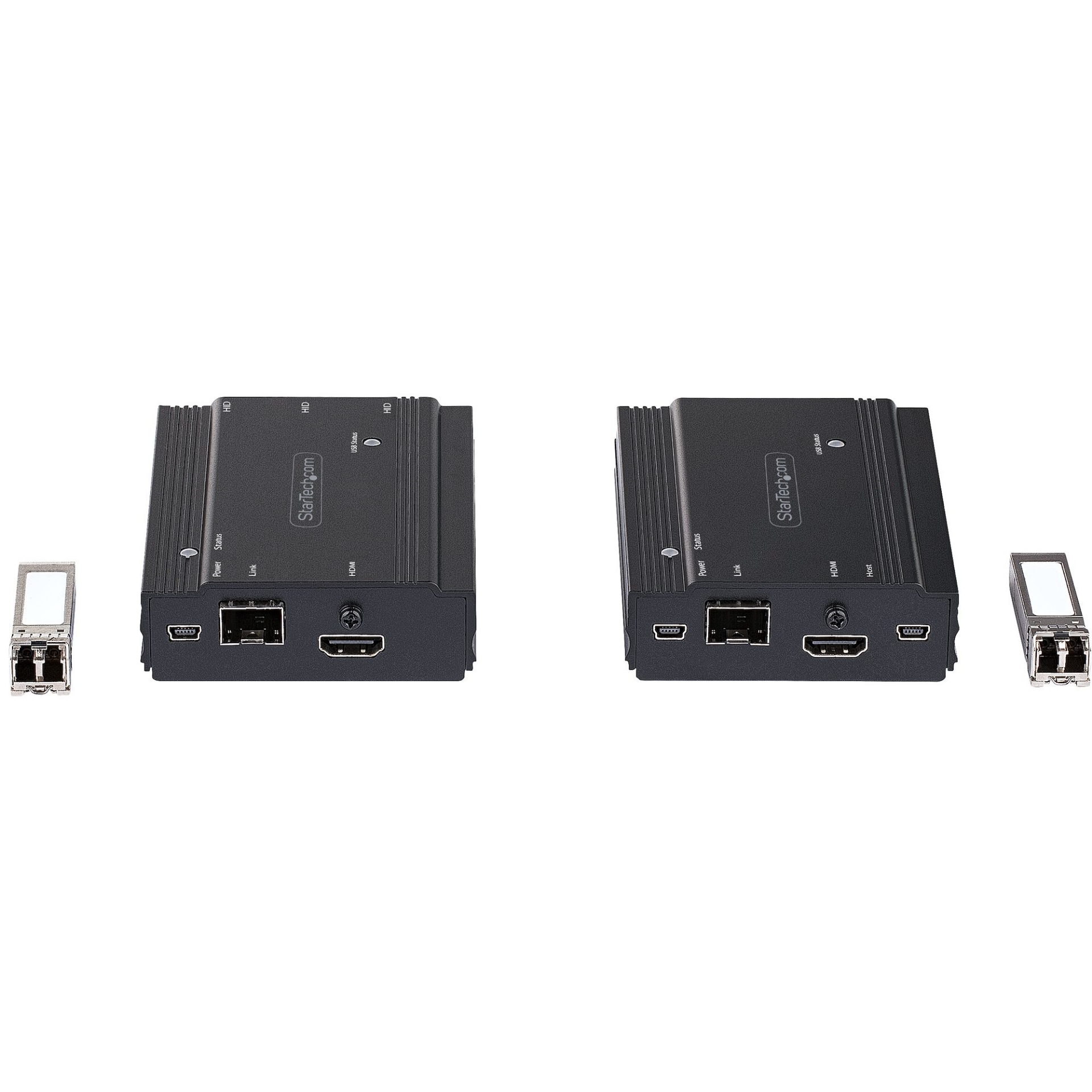 StarTech.com 4K HDMI KVM Extender over Fiber - HDMI Video & USB Remote ...