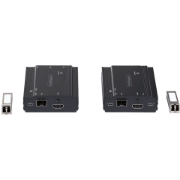 Picture of StarTech.com 4K HDMI KVM Extender over Fiber - HDMI Video & USB Remote KVM Switch/Console Extender - up to 984ft/300m (MultiMode) - 2x 10G MMF SFP+ modules - KVM Extension Kit (TX/RX)