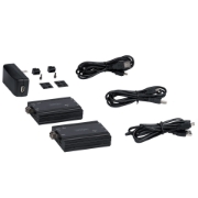 Picture of StarTech.com 4K HDMI KVM Extender over Fiber - HDMI Video & USB Remote KVM Switch/Console Extender - up to 984ft/300m (MultiMode) - 2x 10G MMF SFP+ modules - KVM Extension Kit (TX/RX)