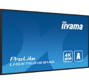 Picture of iiyama LH5575UHS-B1AG Signage Display Digital signage flat panel 138.7 cm (54.6") LCD Wi-Fi 500 cd/m² 4K Ultra HD Black Built-in processor Android 11 24/7