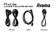 Picture of iiyama LH5575UHS-B1AG Signage Display Digital signage flat panel 138.7 cm (54.6") LCD Wi-Fi 500 cd/m² 4K Ultra HD Black Built-in processor Android 11 24/7