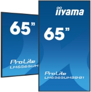 Picture of iiyama ProLite Digital signage flat panel 163.8 cm (64.5") LCD Wi-Fi 500 cd/m² 4K Ultra HD Black Built-in processor Android 11 24/7
