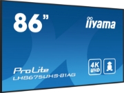 Picture of iiyama LH8675UHS-B1AG Signage Display Digital signage flat panel 2.17 m (85.6") LCD Wi-Fi 500 cd/m² 4K Ultra HD Black Built-in processor Android 11 24/7