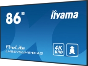 Picture of iiyama LH8675UHS-B1AG Signage Display Digital signage flat panel 2.17 m (85.6") LCD Wi-Fi 500 cd/m² 4K Ultra HD Black Built-in processor Android 11 24/7