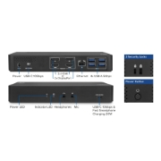 Picture of ACT USB-C Docking Station 4K, for 2 HDMI or DisplayPort monitors, DisplayLink