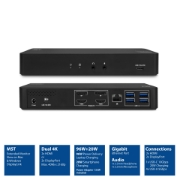 Picture of ACT USB-C Docking Station 4K, for 2 HDMI or DisplayPort monitors, DisplayLink