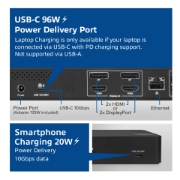 Picture of ACT USB-C Docking Station 4K, for 2 HDMI or DisplayPort monitors, DisplayLink