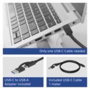 Picture of ACT USB-C Docking Station 4K, for 2 HDMI or DisplayPort monitors, DisplayLink