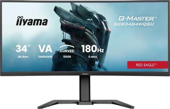 Picture of iiyama G-MASTER GCB3484WQSU-B1 computer monitor 86.4 cm (34") 3440 x 1440 pixels UltraWide Quad HD LED Black