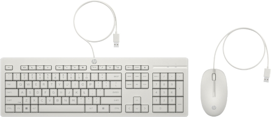 Picture of HP 225 Wired Mouse and Keyboard Combo White