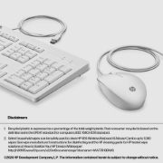Picture of HP 225 Wired Mouse and Keyboard Combo White