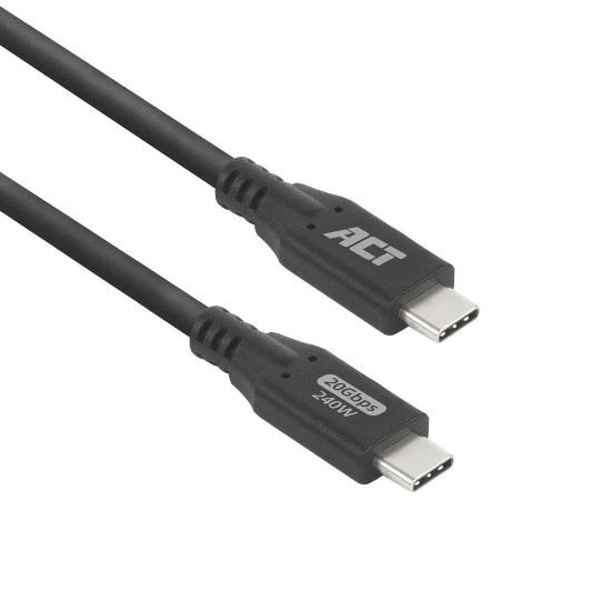 Picture of ACT USB4 20Gbps 240W USB Type-C Cable, 0.5 meters