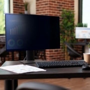 Picture of StarTech.com 24-inch 16:10 Computer Monitor Privacy Screen, Hanging Acrylic Filter, Quick-Install Security Shield, Monitor Screen Protector, +/- 30 Deg. View, Glossy