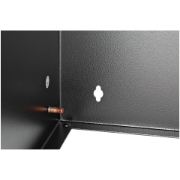 Picture of StarTech.com 8U Wall Mount Network Rack - 14 Inch Deep (Low Profile) - 19" Patch Panel Bracket for Shallow Server and IT Equipment, Network Switches - 80lbs/36kg Weight Capacity, Black