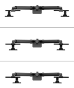 Picture of Neomounts DS65S-950BL2 Monitor arm 24-34" - gas spring - Topfix - multi-adjustable - 180°-stop