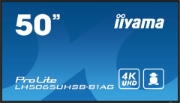 Picture of iiyama LH5065UHSB-B1AG Signage Display Digital signage flat panel 125.7 cm (49.5") LCD Wi-Fi 800 cd/m² 4K Ultra HD Black Built-in processor Android 11 24/7