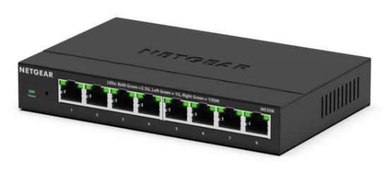 Picture of NETGEAR MS308 Unmanaged 2.5G Ethernet (100/1000/2500) Black