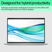 Picture of HP ProBook 460 G11 Intel Core Ultra 7 155U Laptop 40.6 cm (16") WUXGA 16 GB DDR5-SDRAM 512 GB SSD Wi-Fi 6E (802.11ax) Windows 11 Pro Silver