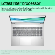 Picture of HP ProBook 460 G11 Intel Core Ultra 7 155U Laptop 40.6 cm (16") WUXGA 16 GB DDR5-SDRAM 512 GB SSD Wi-Fi 6E (802.11ax) Windows 11 Pro Silver