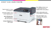 Picture of Xerox C320 A4 33ppm Wireless Duplex Printer PS3 PCL5e/6 2 Trays Total 251 Sheets