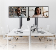 Picture of B-Tech MODE-AL - Premium Bolt-Down Twin Screen VC Stand - (VESA 600 x 400) - 2m