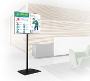 Picture of B-Tech Universal Flat Screen Floor Stand (VESA 600 x 400) - 1.8m Ø50mm Pole
