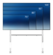 Picture of Neomounts FL50-575WH1 TV trolley 65-110" - fast installation - TÜV
