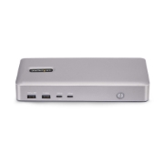 Picture of StarTech.com USB4 Docking Station, USB-C 40Gbps, Dual Video HDMI, Up to 2x 4K 60Hz 4:4:4 (RGB) or 2x 4K 120Hz 4:2:2, Multi-Monitor Dock, 6x USB, 2.5GbE, 100W PD