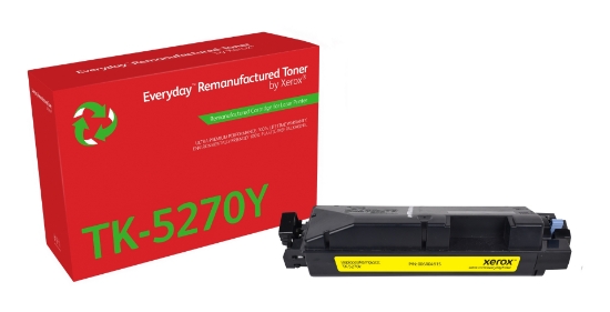 Picture of Everyday Remanufactured Everyday™ Yellow Remanufactured Toner by Xerox compatible with Kyocera TK-5270Y, Standard capacity