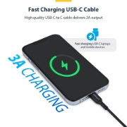 Picture of StarTech.com 3m (9.8ft) USB-C Charging Cable, USB C Cable, USB 2.0 Type-C Laptop Charger Cord, 60W 3A Power Delivery, TPE Jacket, USB-C Data Transfer Cable, M/M