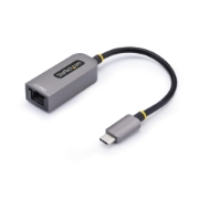 Picture of StarTech.com 2.5GbE USB-C to Ethernet Adapter, NBASE-T NIC, USB 3.0 Type-C 2.5/1G Multi Speed Network, Thunderbolt Compatible, Windows & Mac