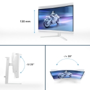 Picture of Philips Evnia 5000 32M2C5501/00 computer monitor 81.3 cm (32") 1920 x 1080 pixels Full HD LCD White