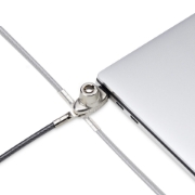 Picture of StarTech.com Slim Lock Noble Wedge® Slot Compatible, 5ft (1.5m) Locking Cable, Desk Anti-Theft Security For Laptop/Notebook, Cut-Resistant Steel Cable, Keyed Lock