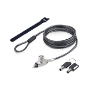 Picture of StarTech.com Slim Lock Noble Wedge® Slot Compatible, 5ft (1.5m) Locking Cable, Desk Anti-Theft Security For Laptop/Notebook, Cut-Resistant Steel Cable, Keyed Lock
