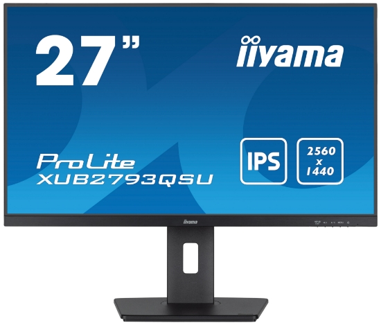 Picture of iiyama XUB2793QSU-B7 computer monitor 68.6 cm (27") 2560 x 1140 pixels Wide Quad HD LED Black