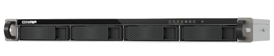 Picture of QNAP TS-433eU NAS Rack (1U) Cortex-A Cortex-A55 4 GB 0 TB QNAP Turbo System Black