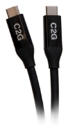Picture of C2G 2.5ft (0.8m) USB-C® Male to USB-C Male Cable (20V 5A) - USB4® (40Gbps)