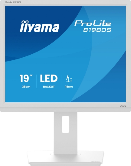 Picture of iiyama ProLite B1980S-W1 computer monitor 48.3 cm (19") 1280 x 1024 pixels SVGA LED White