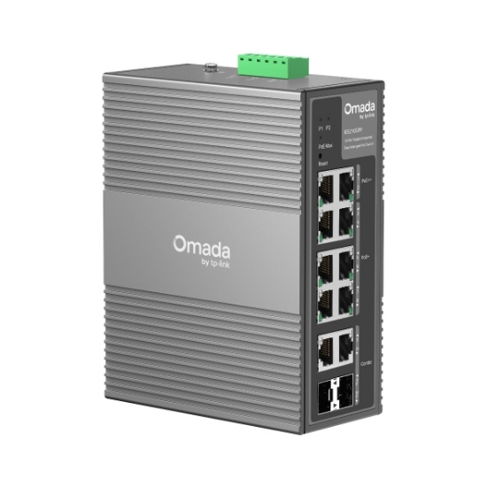 Picture of TP-Link Omada 10-Port Gigabit Industrial Easy Managed Switch with 6-Port PoE+ and 2-Port PoE++