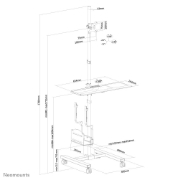 Picture of Neomounts FPMA-MOBILE1700 Mobile workstation 10-32"